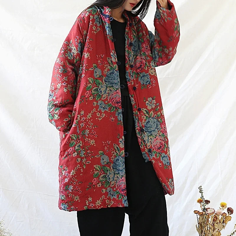 Winter Clothing Youtube - Chinese Style Clothing Warm Cotton Print