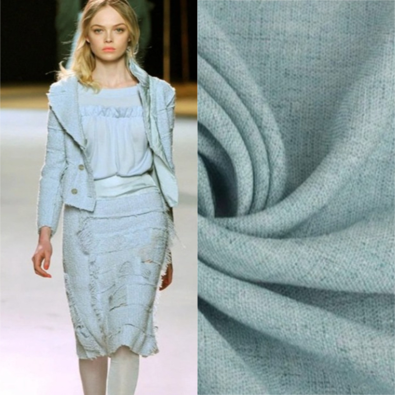 Winter Clothing Wholesale - 1meter Pure Sky Blue Fabric Lightweight