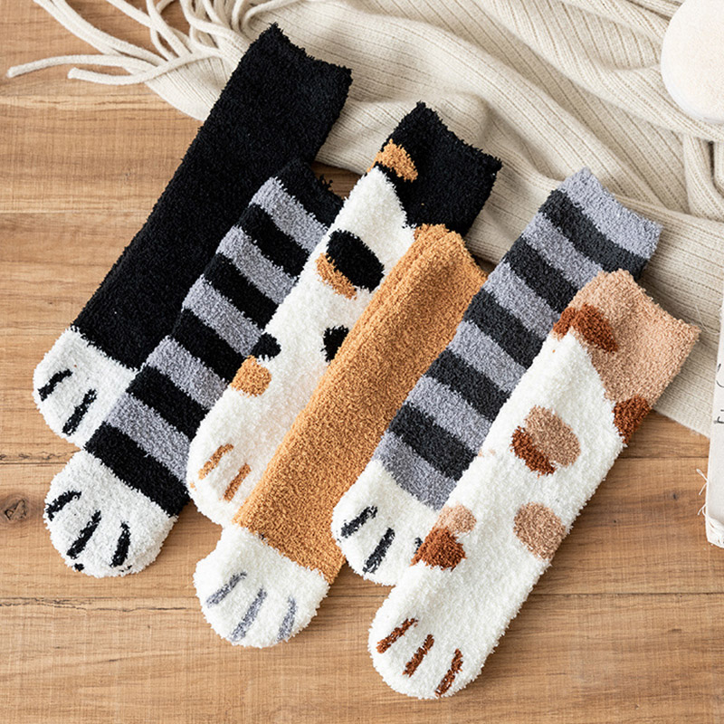Winter Warm Fluffy Socks Thick - Winter Clothing Youtube review and price