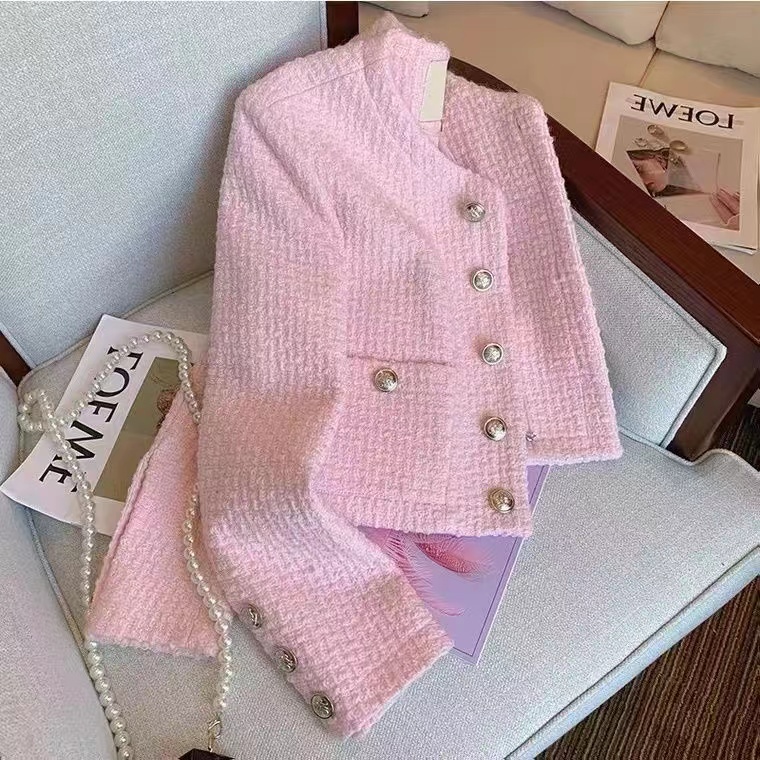 Women Tweed Fragrant Pink Jack - Jack Winter Clothing review and price