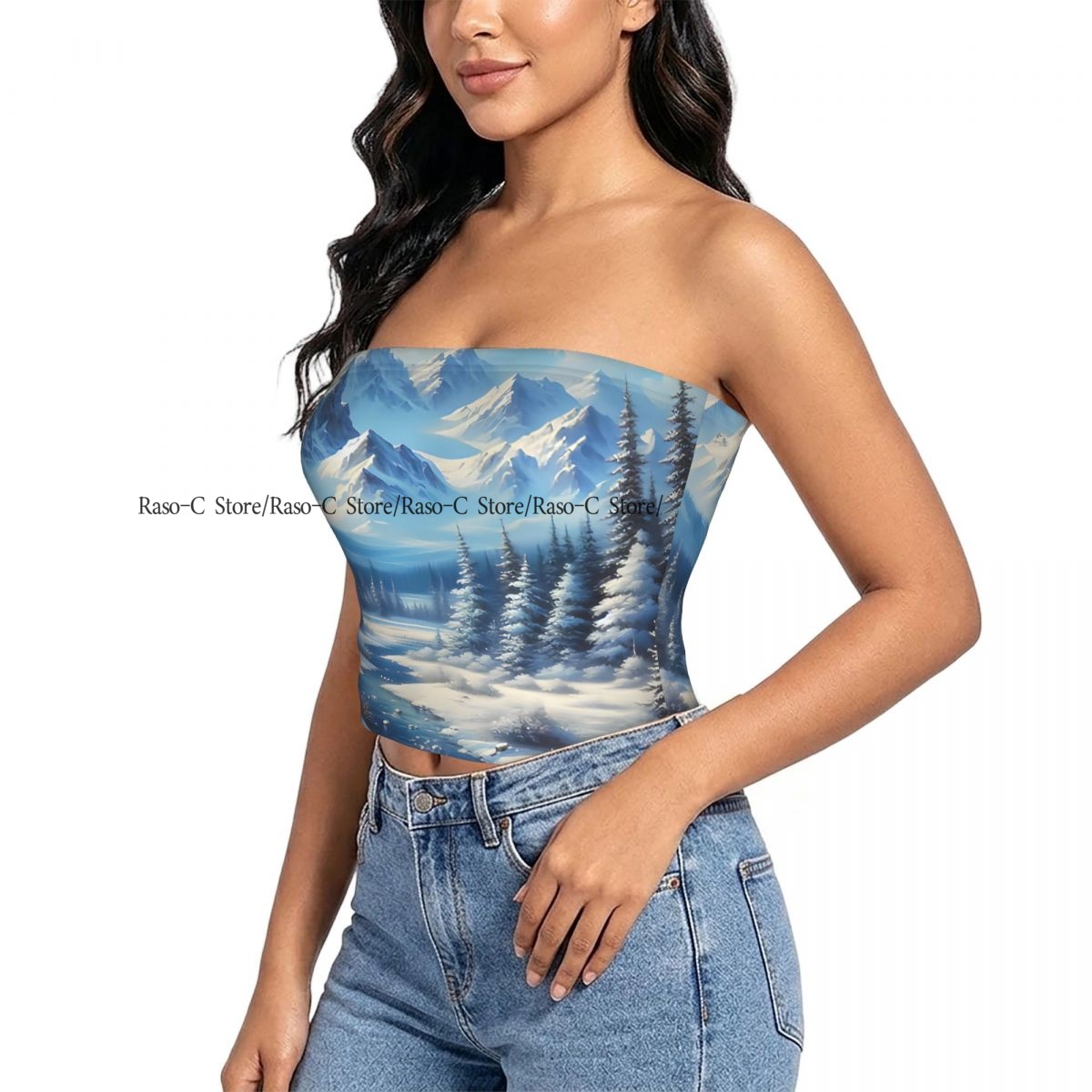 Women Block Crop Slim Tube Top - Winter Clothing Youtube review and price