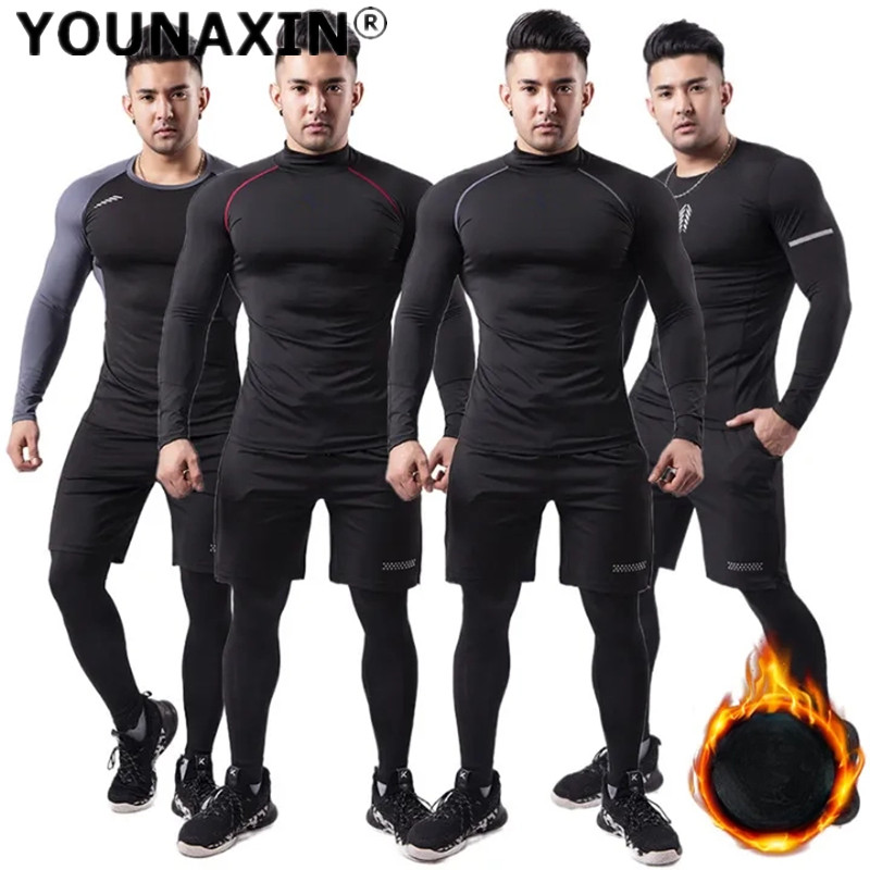 3-piece Men Plush Warm Sports  - Warm Winter Clothing review and price