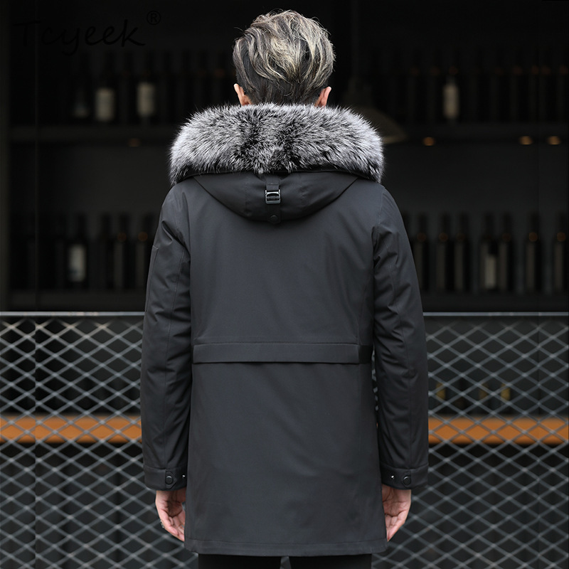 Tcyeek Sliver Fox Fur Collar W - Warm Winter Clothing review and price