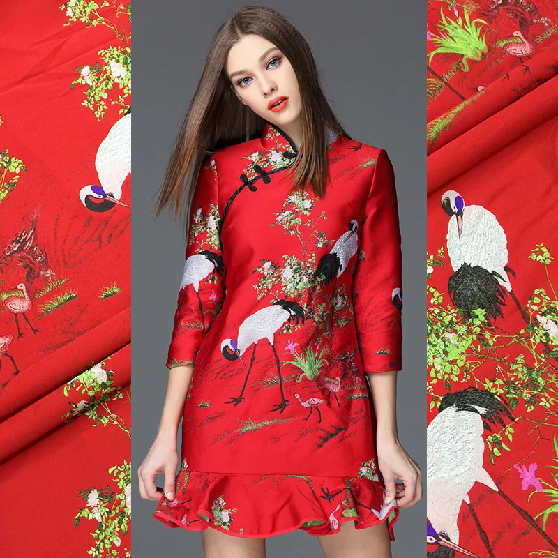 Brocade Jacquard Fabric Autumn - Winter Clothing Wholesale review and price