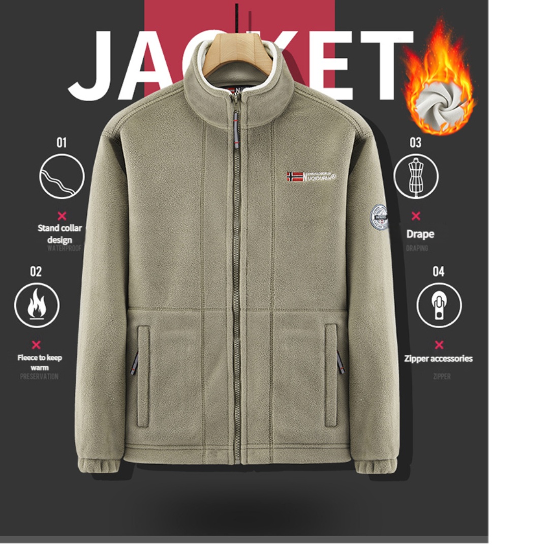 Thickened Fleece Double-sided  - Winter Clothing Norway review and price
