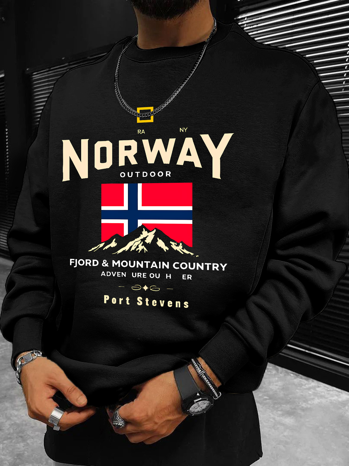 Men's Sweatshirt, Norwegian Fl - Winter Clothing Norway review and price