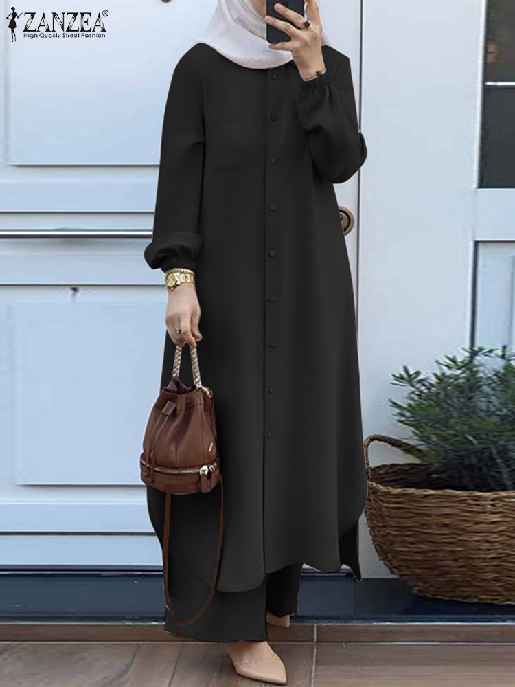 ZANZEA Fashion 2pcs Women Musl - Winter Clothing Dubai review and price
