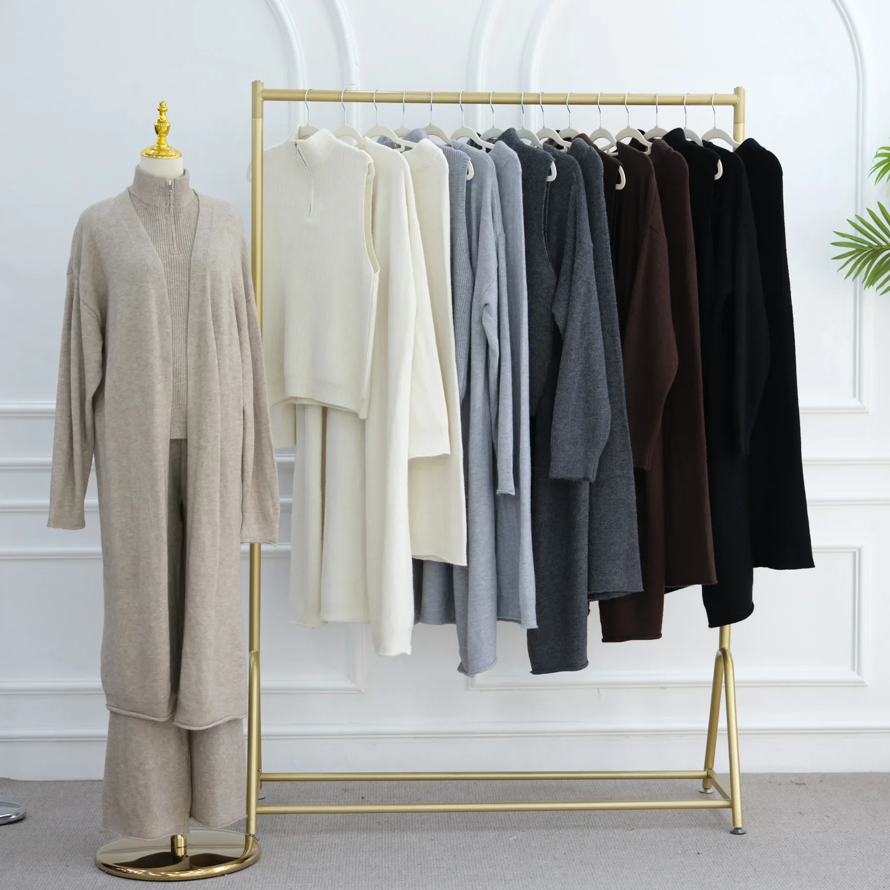 3PCS Women Muslim Sweater Sets - Winter Clothing Dubai review and price