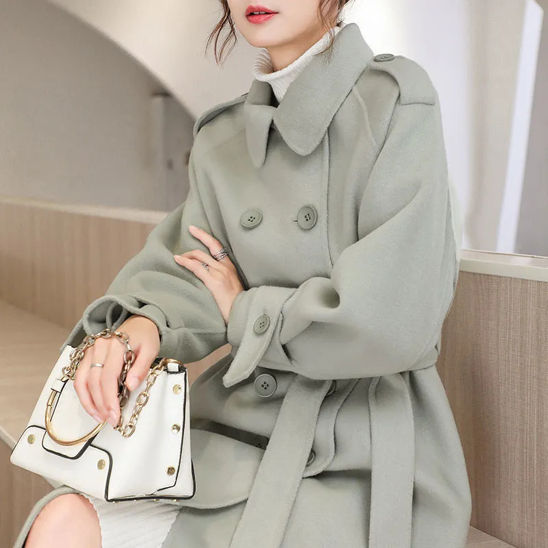 Women Woolen Coat Mid Length S - Winter Clothing Youtube review and price